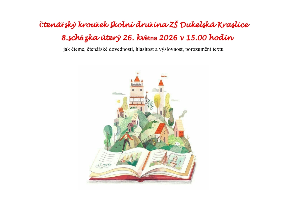 8. schůzka čtenářského kroužku