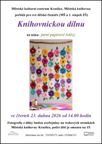 Knihovnickou dílna pro děti - Jarní papírové řetězy